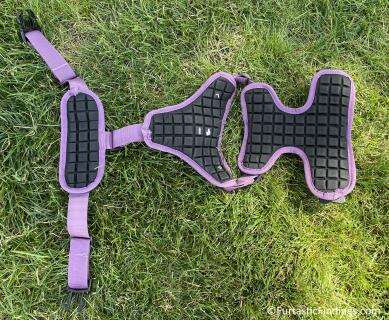 Underside Of The Arcadia Trail Dog Harness Shows The Padding It Provides
