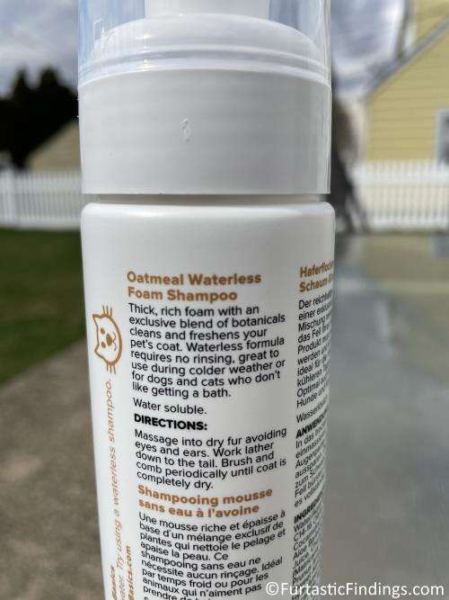 John Paul Oatmeal Waterless Foam Shampoo Directions