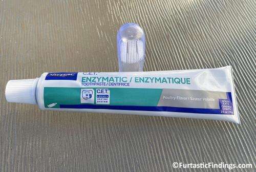 The Finger Brush And Toothpaste Included In The Kit