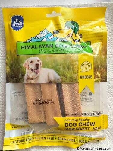 The Package With 3 Himalayan Dog Chews
