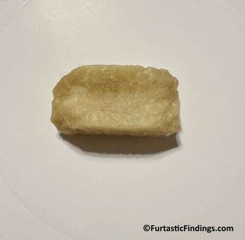 The Piece Of Leftover Himalayan Chew That Was Too Small For Our Dog